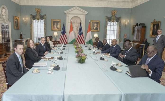 US Antony Blinken meets Ivorian Prime Minister