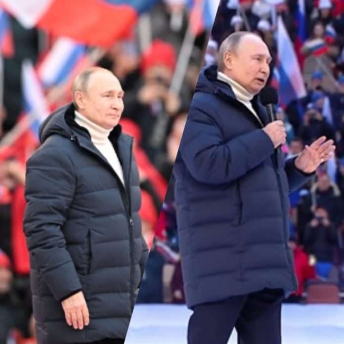 Putin addresses Russians from stadium on the Russian Ukraine Special Military Operation