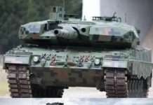 German-made Leopard tanks